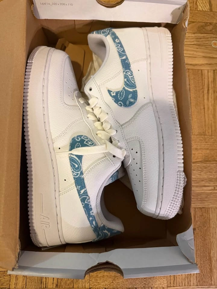 Women’s white and blue airforces - photo 2