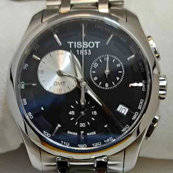 Tissot Men's Couturier GMT Stainless Steel Dress Watch