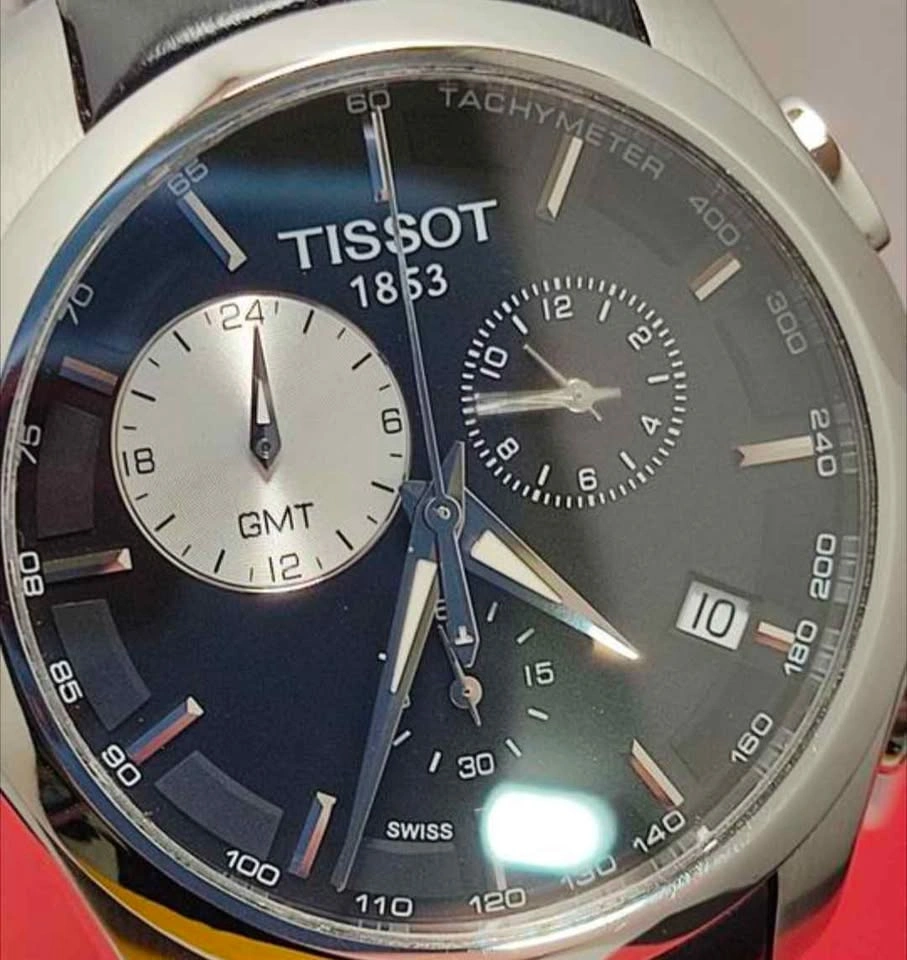 Tissot Men's Couturier GMT Stainless Steel Dress Watch - photo 2
