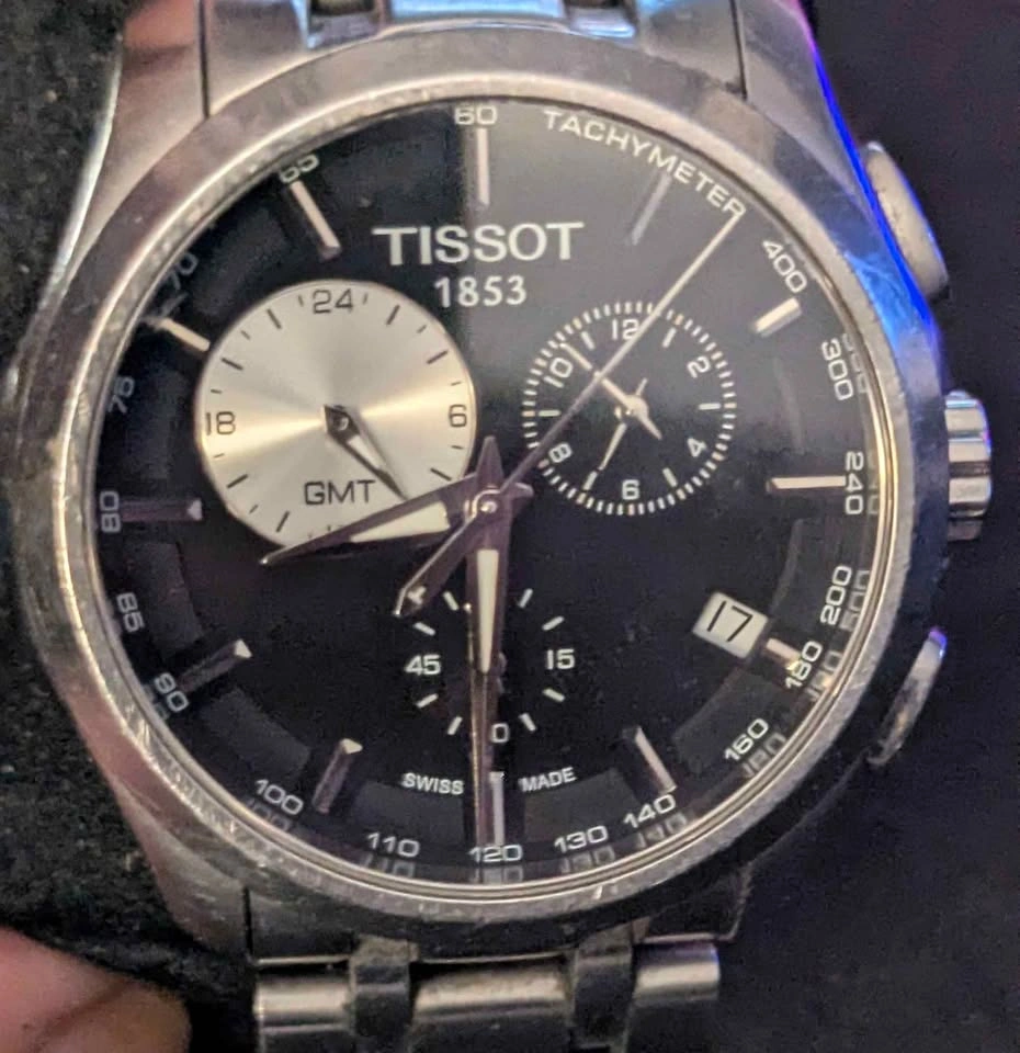 Tissot Men's Couturier GMT Stainless Steel Dress Watch - photo 5