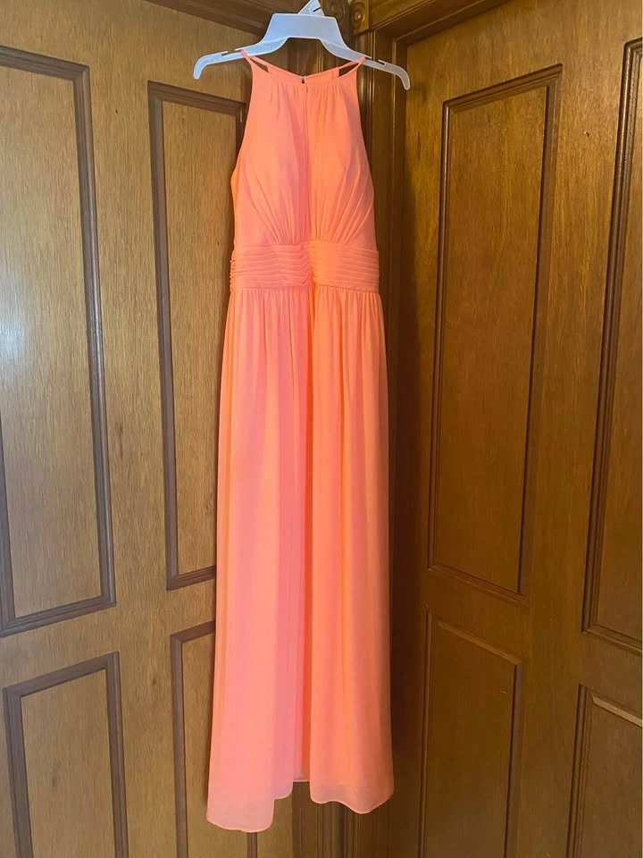 David’s Bridal Gorgeous Coral long dress size 6 worn once! - photo 2