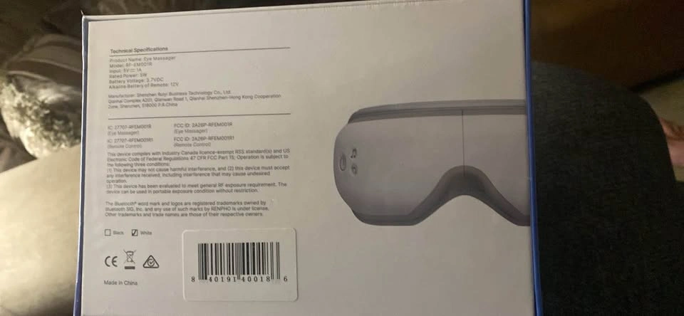 NEW RENPHO Eyeris 1 Heated Eye Massager – Sealed in Box - photo 3