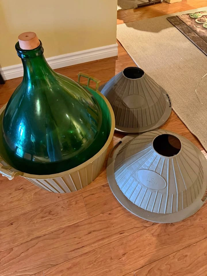 Vintage 54L Glass Demijohn + Wine-Making Carboys & Jugs