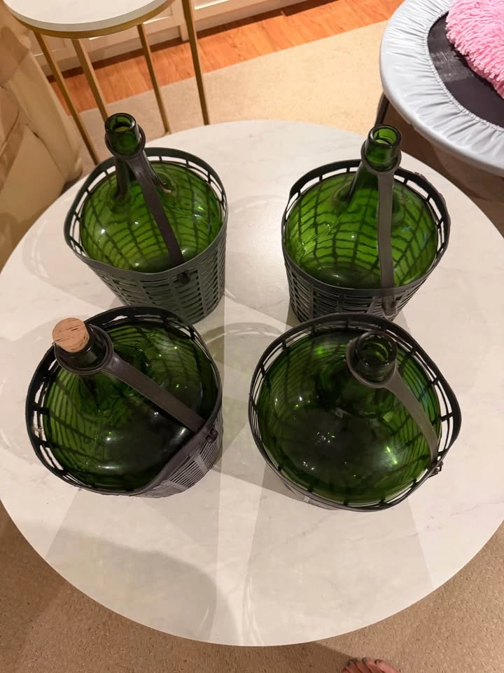 Vintage 54L Glass Demijohn + Wine-Making Carboys & Jugs - photo 3