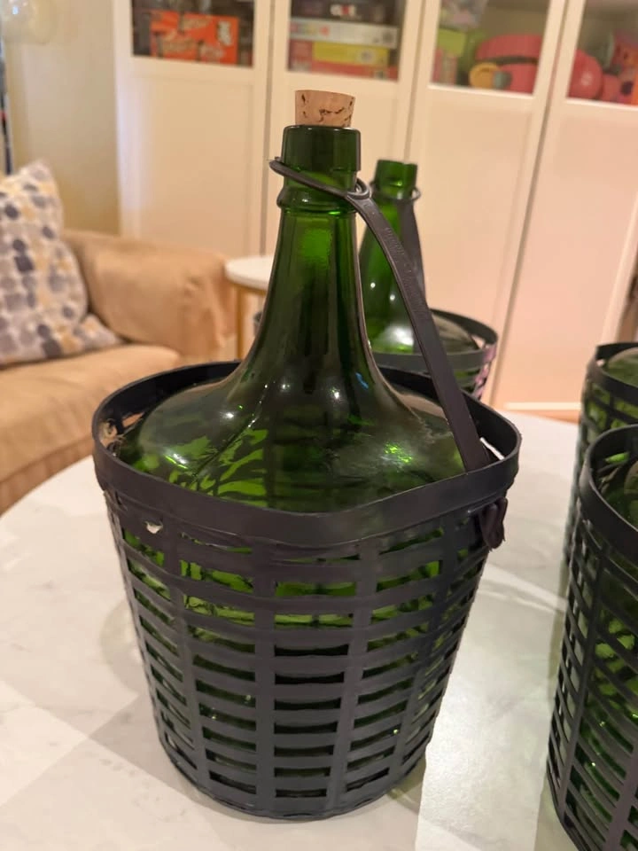 Vintage 54L Glass Demijohn + Wine-Making Carboys & Jugs - photo 4