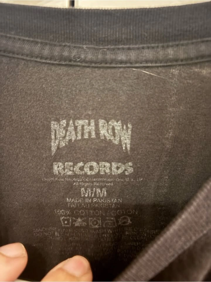Death Row Records Black Graphic Tee - 'Untouchable' medium - photo 3