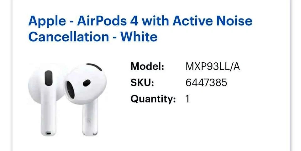Apple AirPods 4 with Active Noise Cancellation