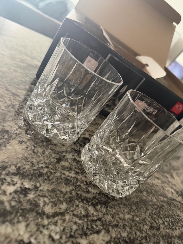 Italian Crystal Whisky Glasses, Set of 6 (RCR Opera)