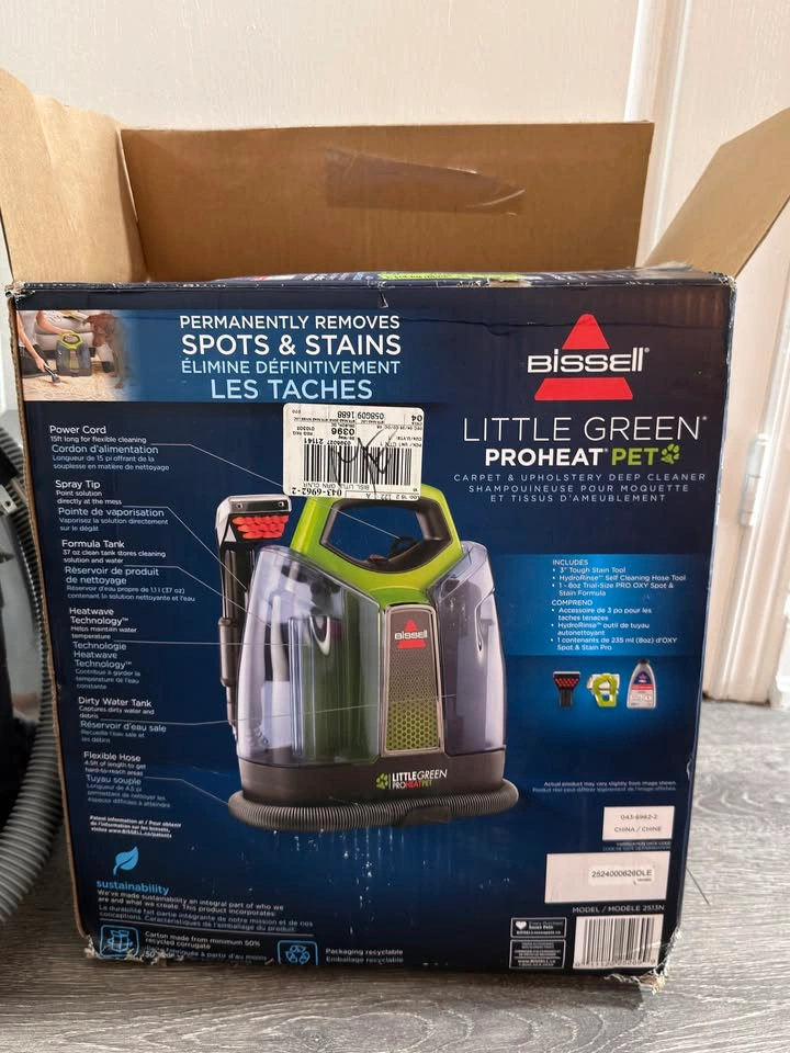 Bissell Little Green Proheat Pet Carpet and Upholstery Cleaner - photo 3