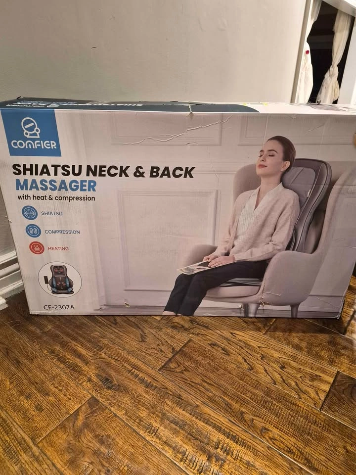 Neck & Back Massager with Heat & Compression - photo 4