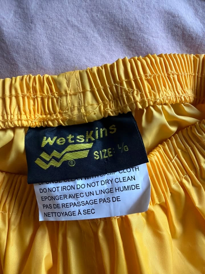 WetSkins Yellow Rain Pants – Size L - photo 2