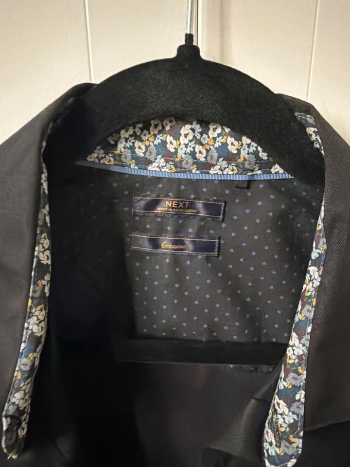 NEXT Boys' Black Dress Shirts – 13Y/14Y/16Y – 3 Shirts - photo 2