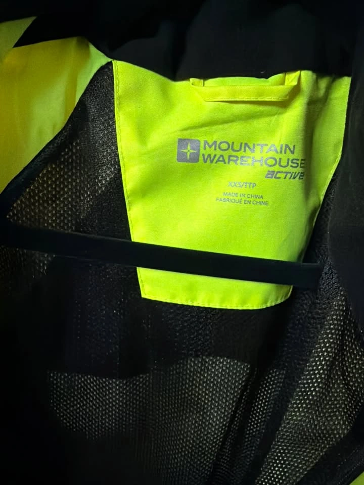 Mountain Warehouse Active Neon Yellow Cycling Jacket – XXS - photo 2