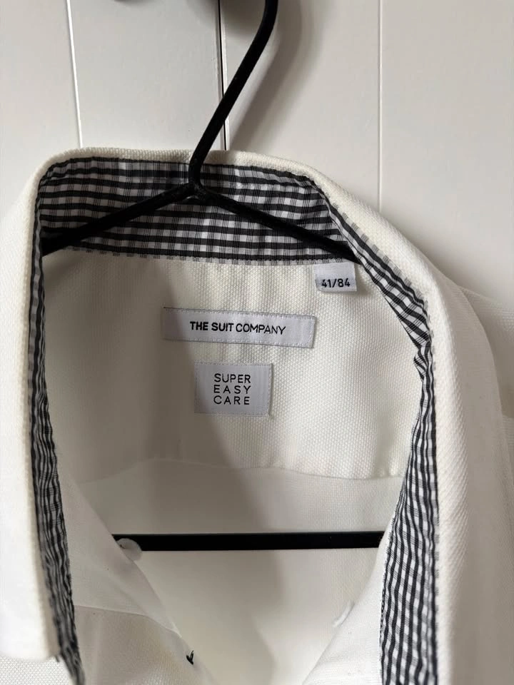 The Suit Company Men's White Dress Shirt – Size 41/84 (L) - photo 2