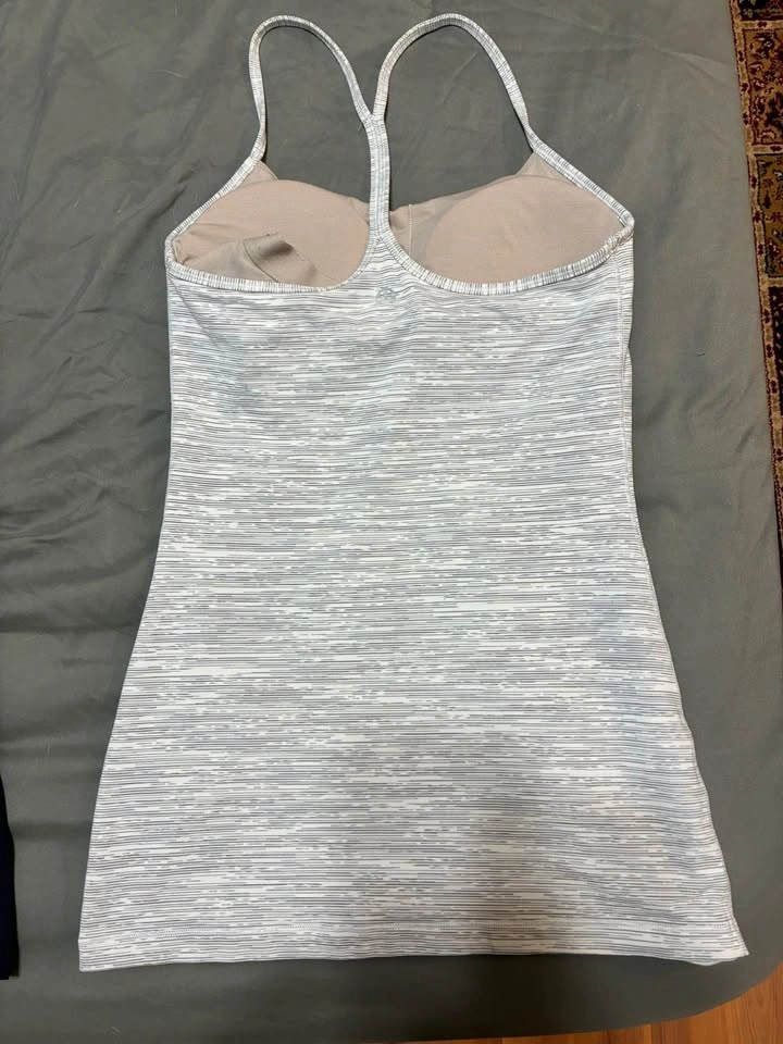 Lululemon Power Y Tank Top Space Dye Grey - photo 2