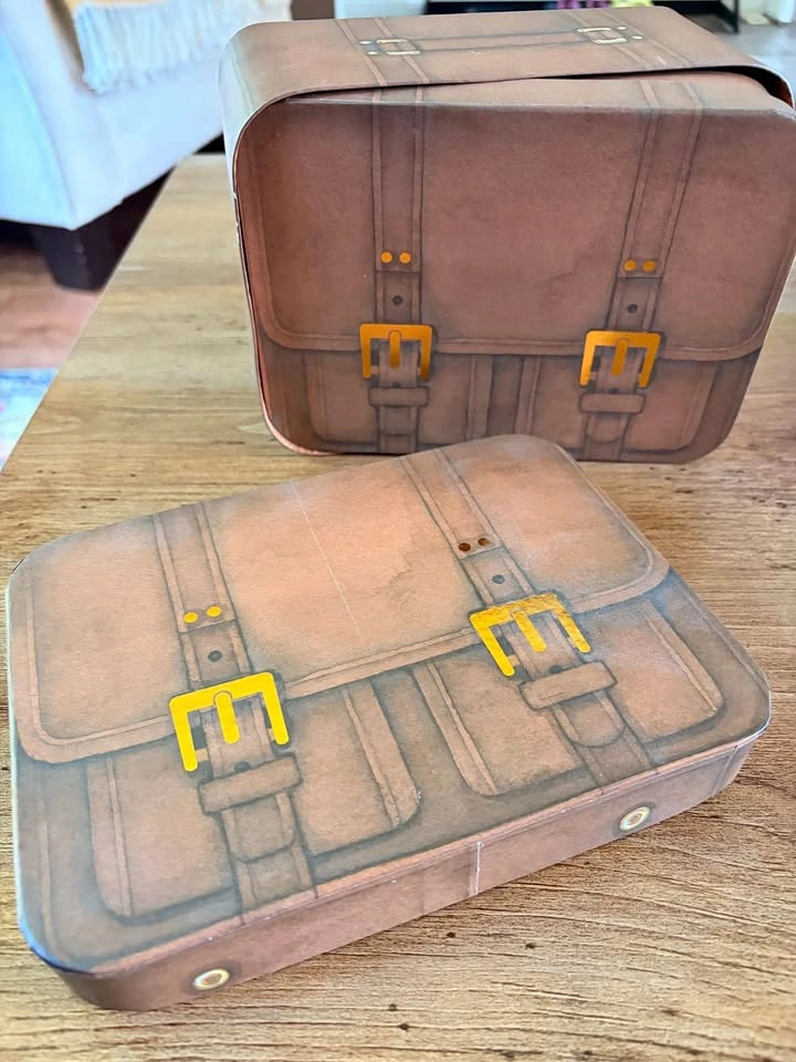 Nesting Suitcase Storage Boxes - Set of 4