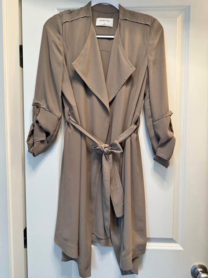Babaton lightweight trench coat
