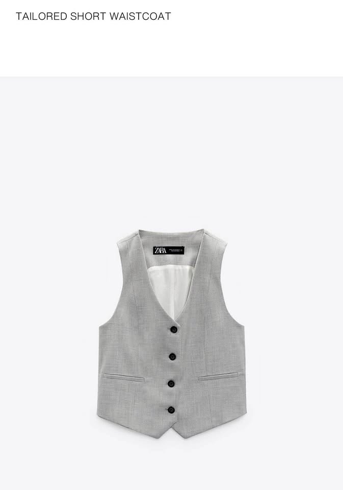 Tailored short waistcoat