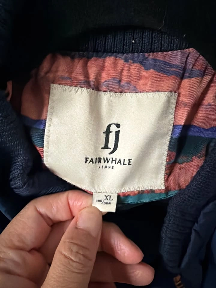 Fairwhale Men's Navy Quilted Bomber Puffer Jacket – XL - photo 2