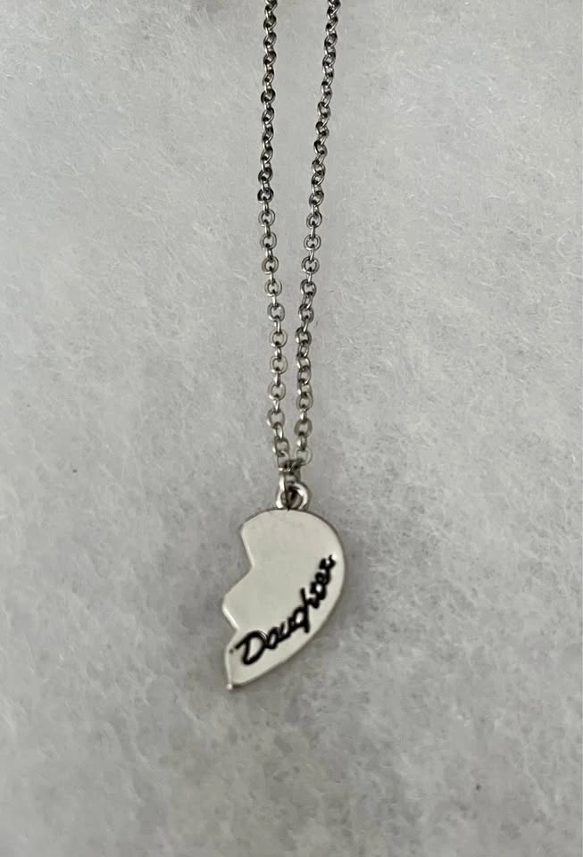 Daughters Necklace half heart