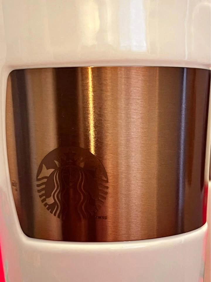 2012 Starbucks mugs bronze tone - photo 3