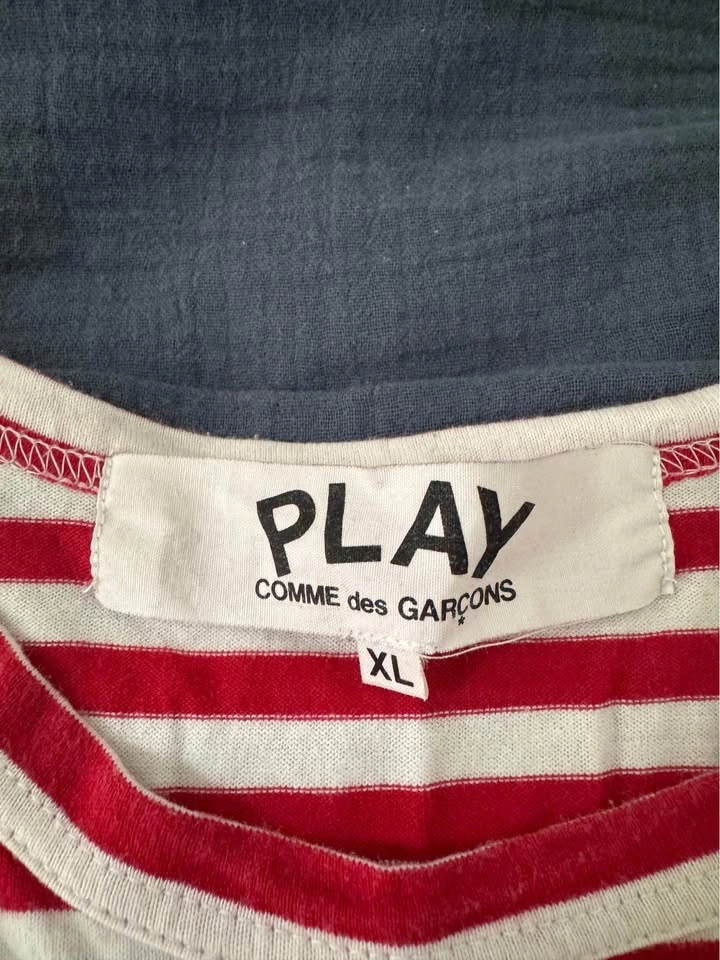 Comme des Garçons Play Striped T-Shirt - photo 2