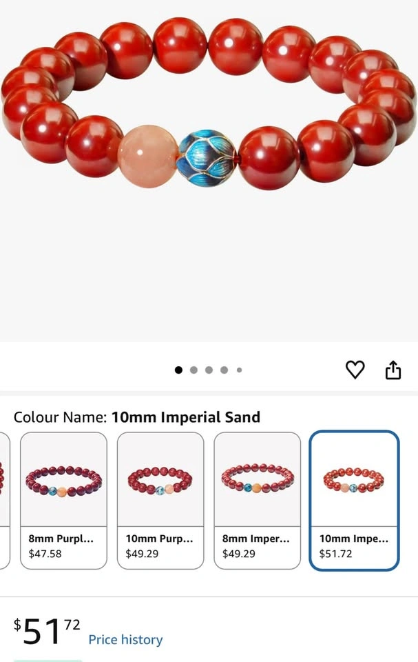 Feng Shui Cinnabar Bracelet for Women – Lotus-Inspired - photo 4