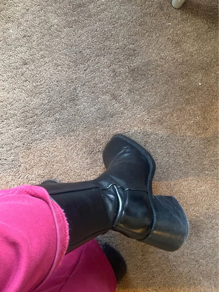 Vagabond Leather Square Toe Platform Boots - photo 5