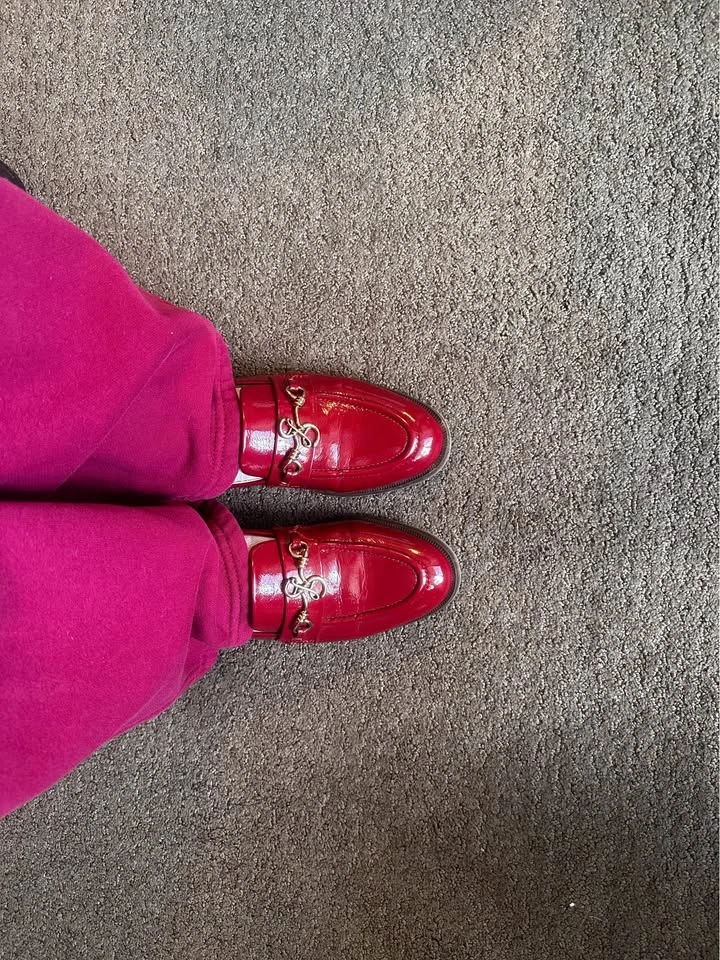 Red Patent Loafers - photo 2