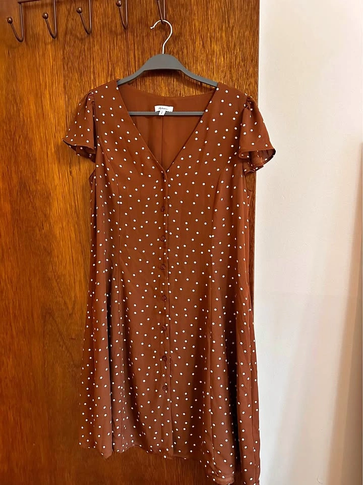 Reitmans Polka Dot Dress Small