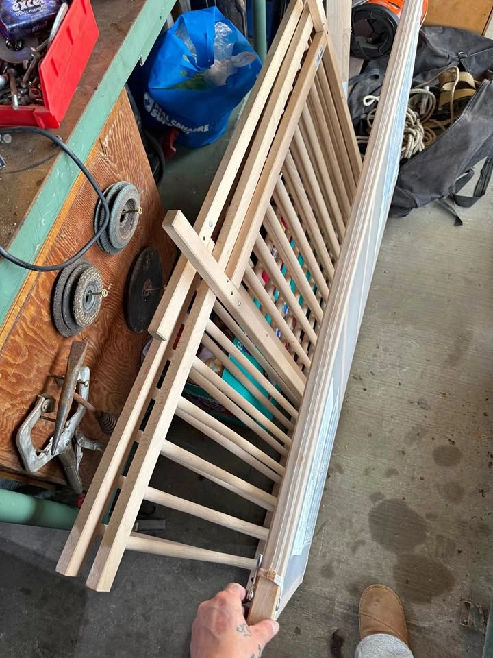 Wooden baby crib- excellent condition