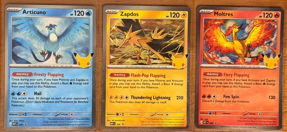 Pokemon 30th Anniversary Poster Collection - Legendary Birds - photo 2