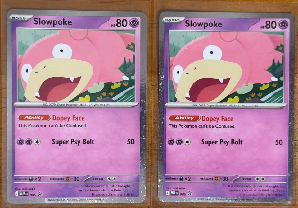Pokemon Slowpoke Promo 086/ - Cosmos Holo - Mega Evolution Promo
