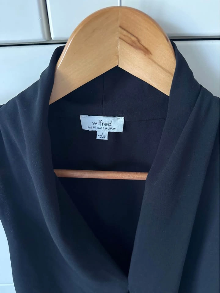 Wilfred Nuit Sleeveless Blouse Black Size S - photo 4