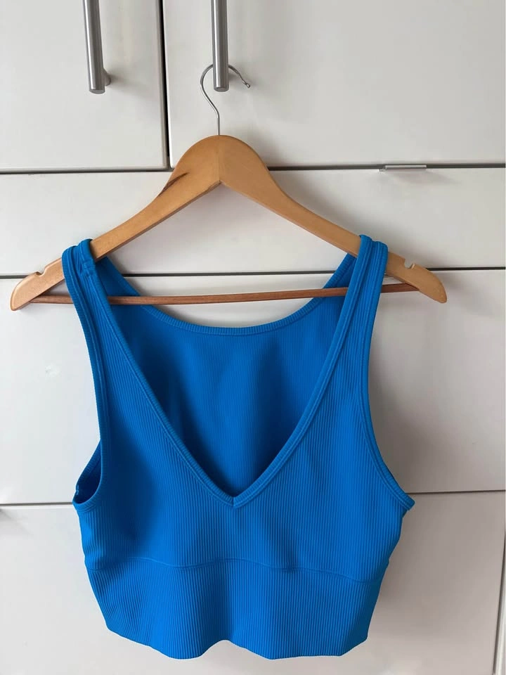 Lululemon Power Pivot Ribbed Tank Top – Poolside – Estimated Siz - photo 4