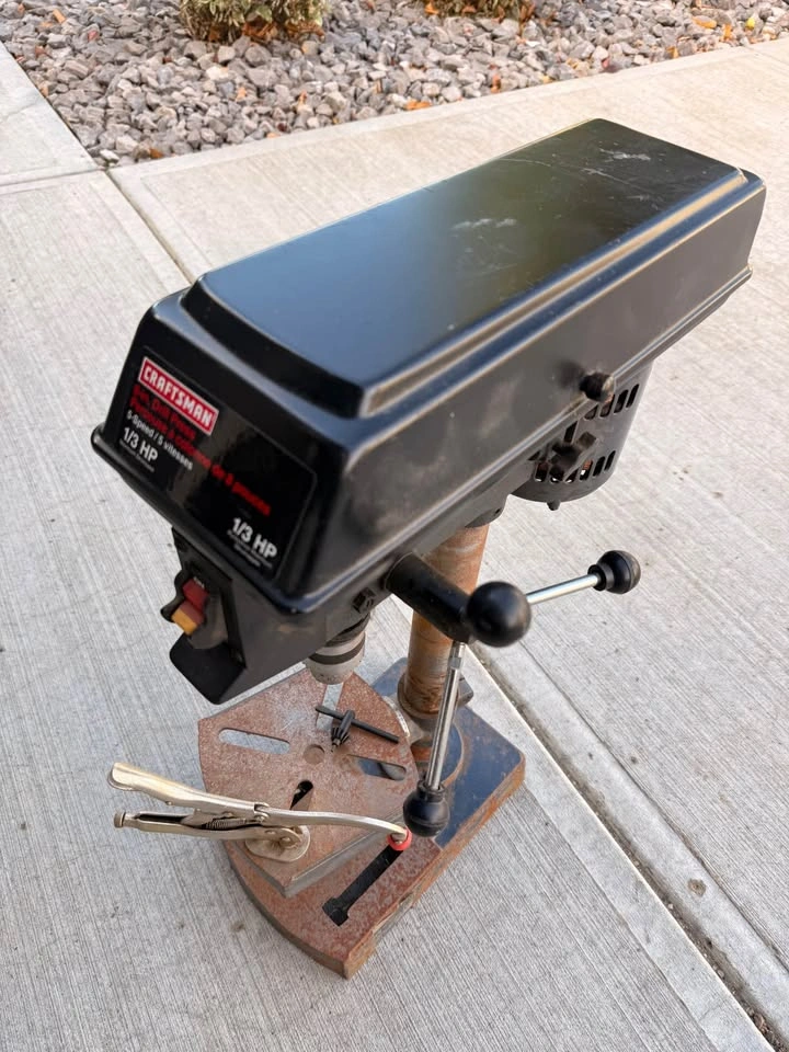 Craftsman 8-in. 5-Speed 1/3 HP Benchtop Drill Press - photo 2