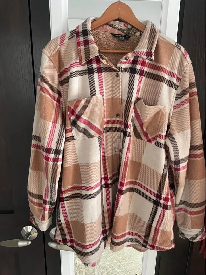 New Realtree Sherpa Lined Plaid Fleece Jackets - Sizes S-XXL - photo 3