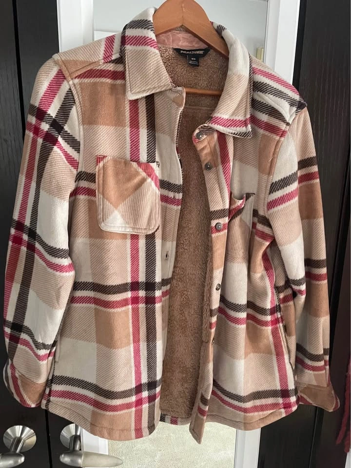 New Realtree Sherpa Lined Plaid Fleece Jackets - Sizes S-XXL - photo 4