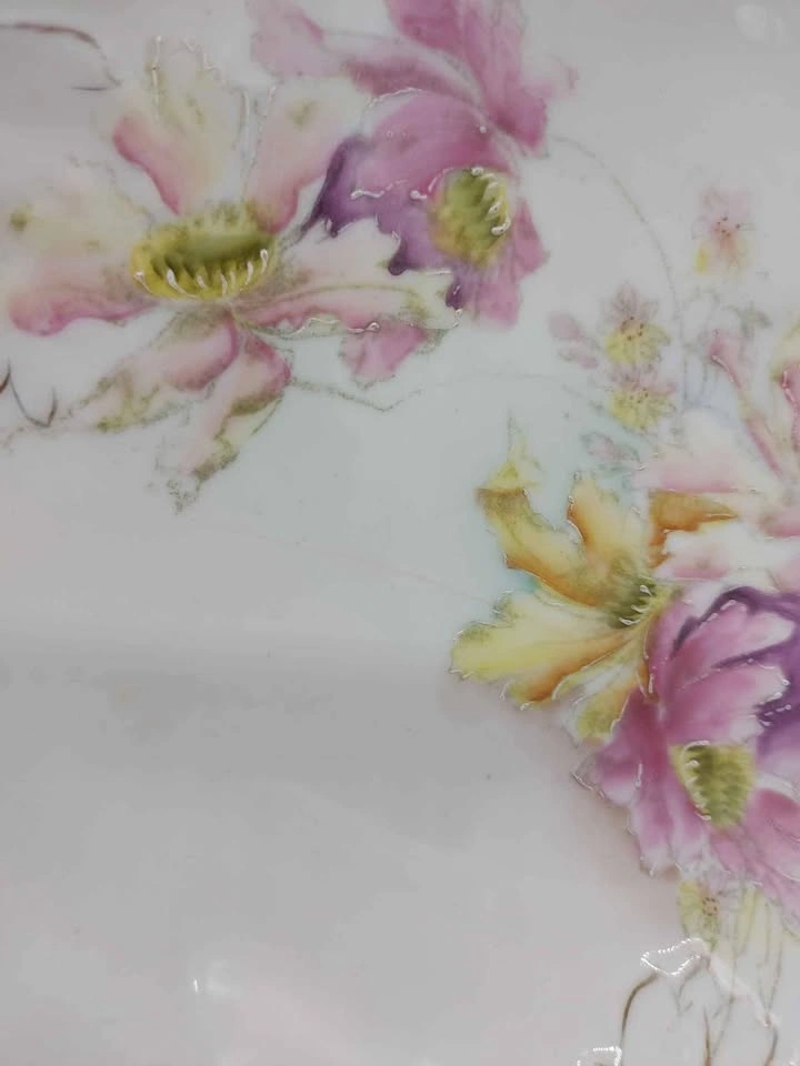 Big Vintage or Antique Floral Bowl - photo 4