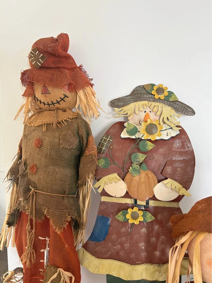 Set of 3 Fall Scarecrow Decorations - photo 2