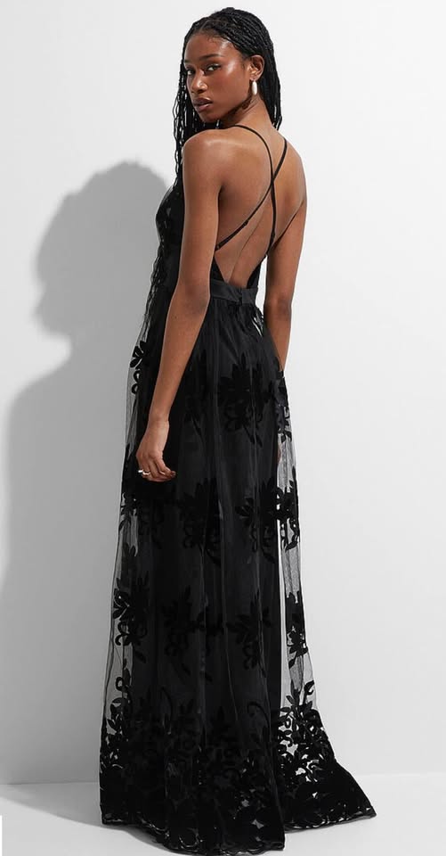 Women’s floral tulle maxi dress by icone - photo 2