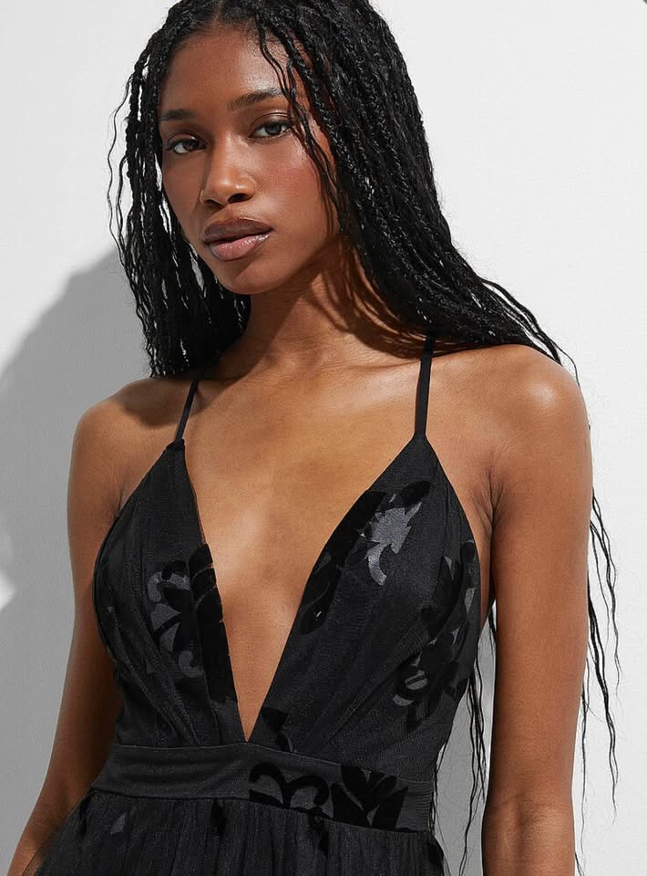 Women’s floral tulle maxi dress by icone - photo 3