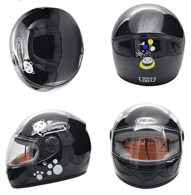 Motorbike Motorcycle Kids Full Face Safety Helmet and Gloves - photo 2