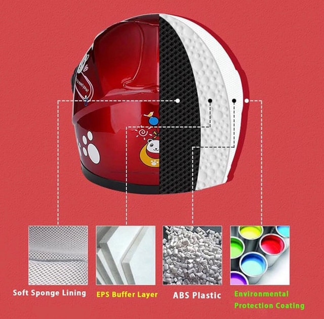 Motorbike Motorcycle Kids Full Face Safety Helmet and Gloves - photo 5