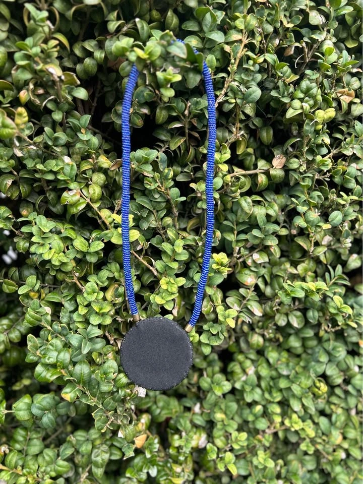 🔵🔴 HANDMADE BEADED MEDALLION NECKLACES 🔴🔵 - photo 4