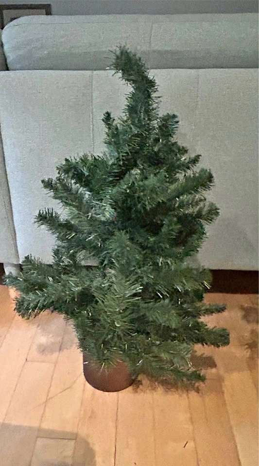 30“ Potted Artificial Christmas Tree in ceramic pot