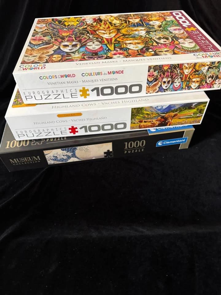 1000-Piece Jigsaw Puzzles - Eurographics & Clementoni Lot of 3