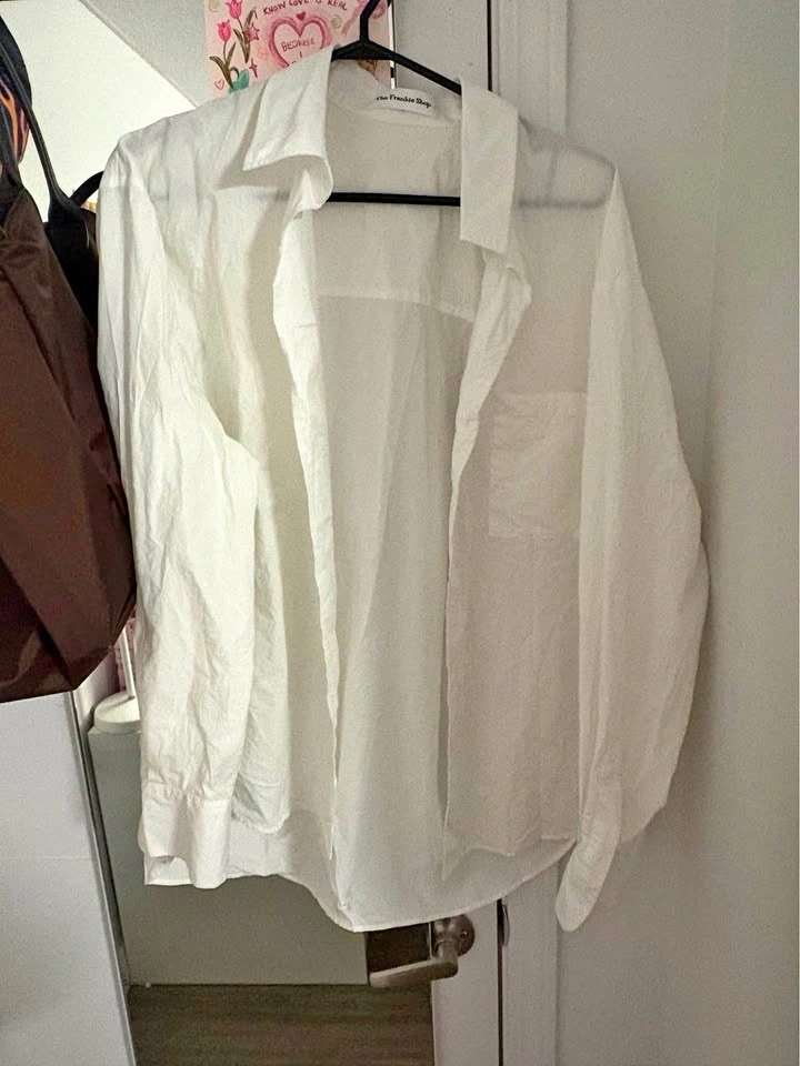 Frankie shop white button up blouse