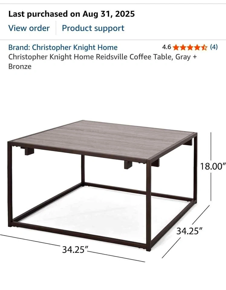 Coffee Table : Christopher Knight Home Reidsville