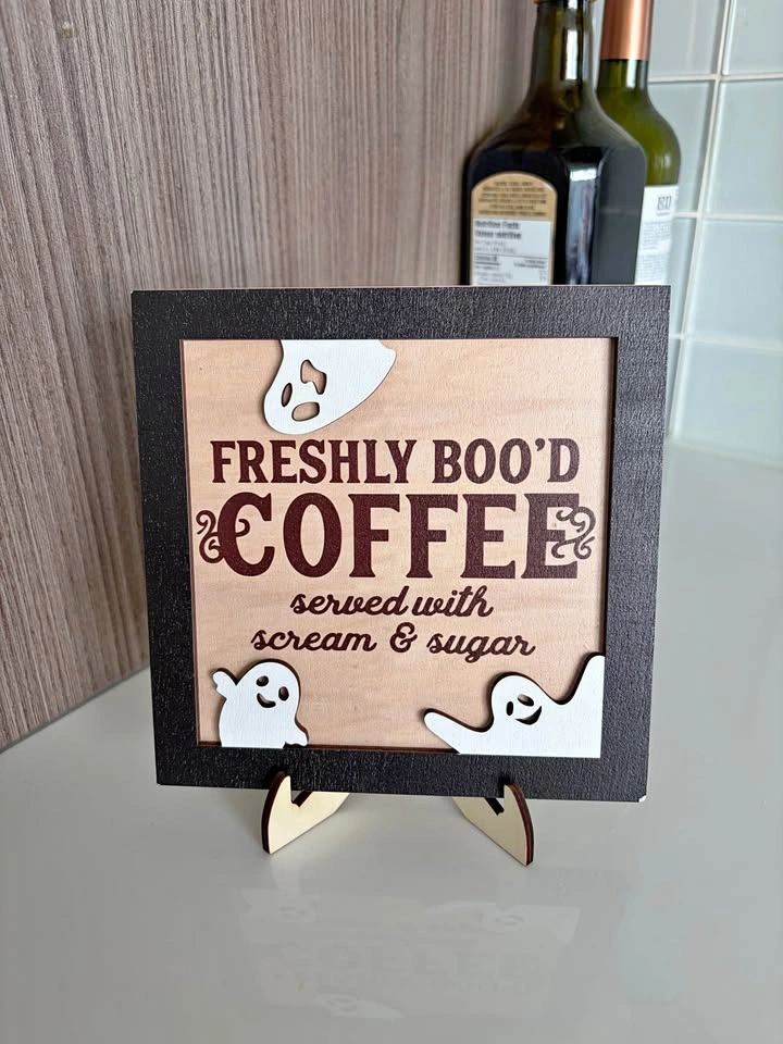 Freshly boo’d coffee sign